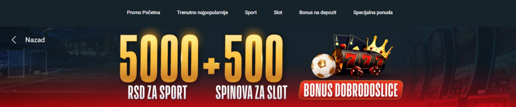 Meridianbet Welcome offer
